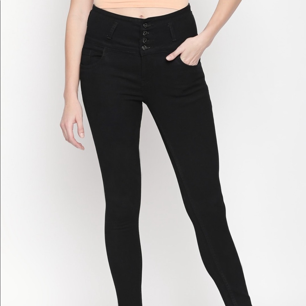 High rise black jeans - Picture 6 of 13
